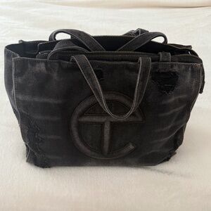 Telfar Medium (Distressed) Denim Shopper